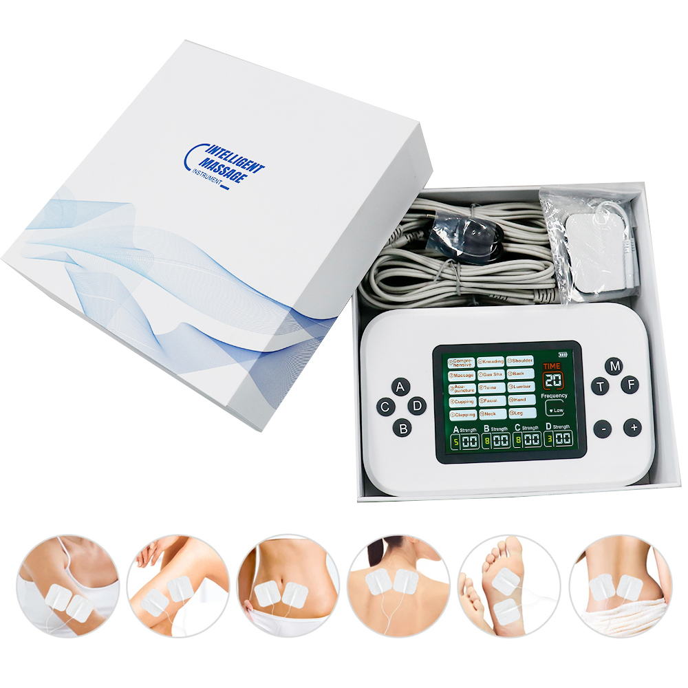 Tens Pain Relief Unit - Dispositivo TENS 4-in-1 con 15 Modalità,