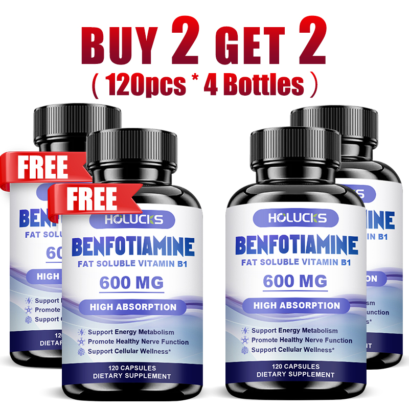 Health Wellness And - Capsule di Benfotiamina, con Vitamina B1