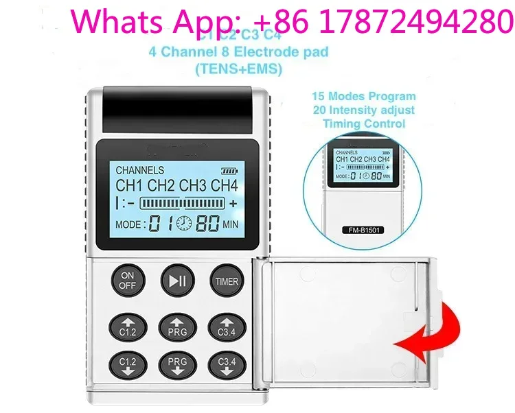 Apparecchio TENS EMS a 4 canal - Tens Pain Relief Unit recensione e prezzo